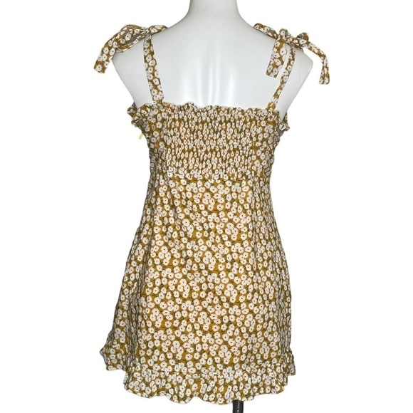 Polly yellow dress with white flowers size 10 - Picture 5 of 9